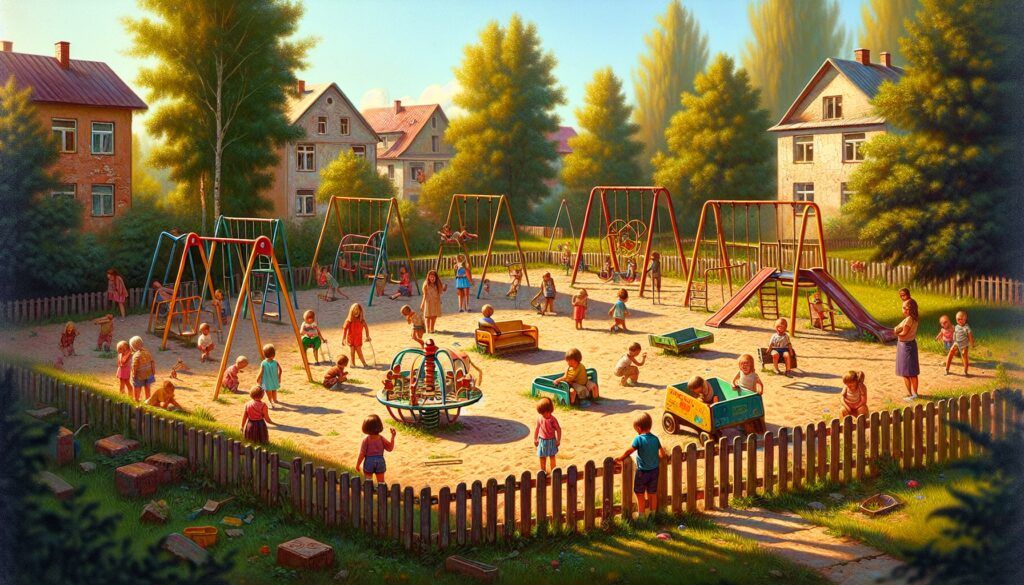 Parque infantil de exterior barato