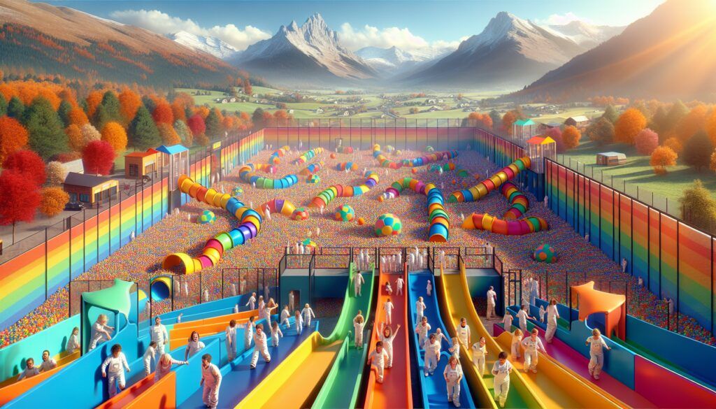 Fabrica de parques de bolas en Aragón al exterior