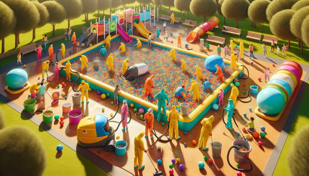 Guía para la limpieza de los parques de bolas