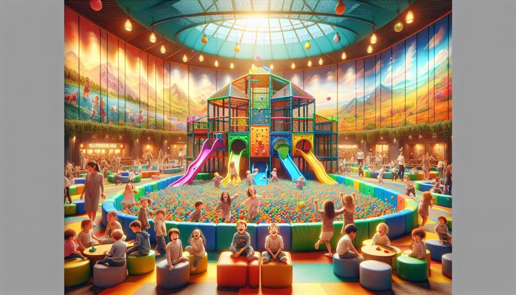 Parque de bolas en córdoba con multiples toboganes