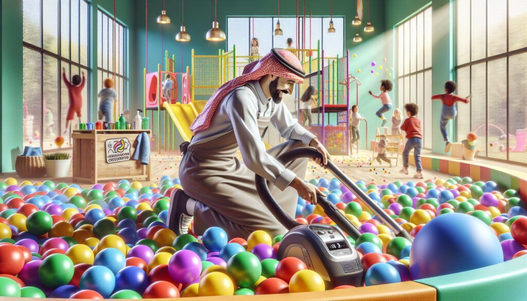 ¿Cómo se limpia un parque de bolas?