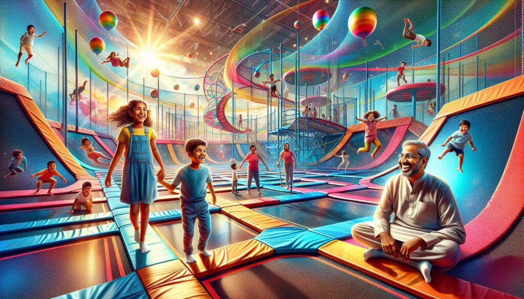 Diseño, fabricación y montaje de parques de trampolines personalizados