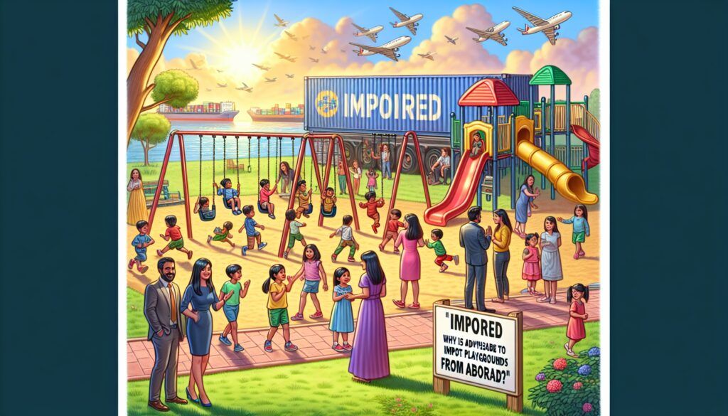 Por qué no es recomendable importar parques infantiles desde China